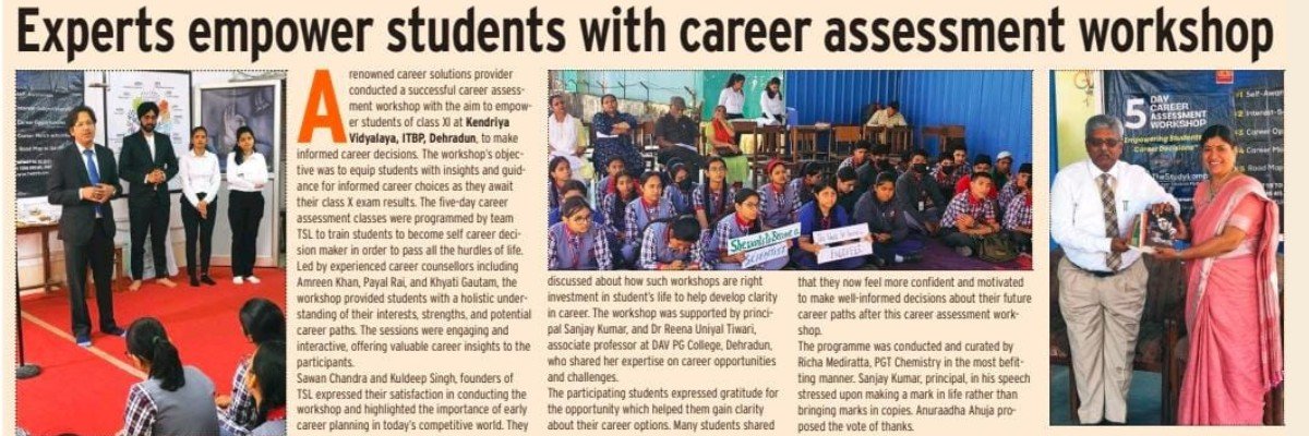 Panchtattva - 5 Days Career Assessment Covered by Times of India